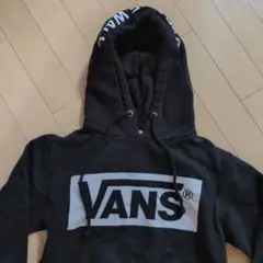VANS ブラック フード付きパーカー Sサイズ