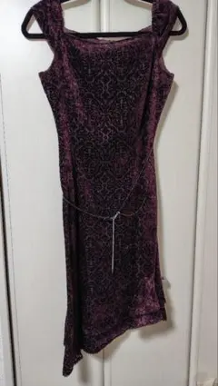 【美品】KUMIKYOKU PRIER ワンピース　ドレス　ベルベット