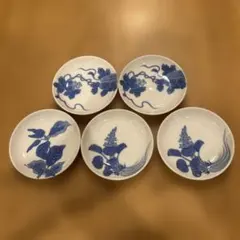 作者不明 小皿 金彩草花紋 五客 B 無傷 銘あり 箱無。 - メルカリ