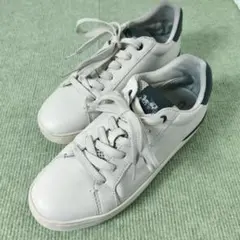 COACH コーチ レザースニーカー ホワイト 23cm ローカット 白 革靴