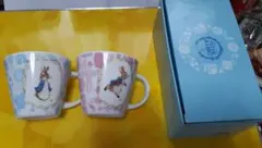 ピーターラビット マグカップ 2個セット 未使用 箱入り 2019年製