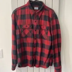 THE FLAT HEAD 赤黒チェック 長袖シャツ Lサイズ