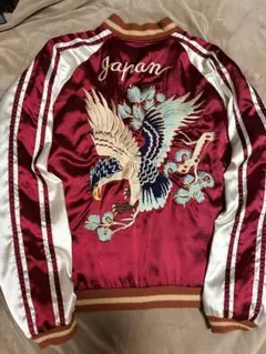 ２面用 テーラー東洋 日本限定 スカジャン vintage サテン unisex 美品 テーラー東洋 2面用 虎鷲龍 日本限定スカジャン vintage サテン