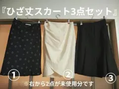 【未使用品含】FREE'S FHRASEなどひざ丈スカート3点