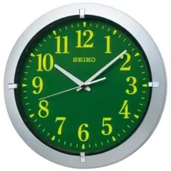 SEIKO セイコー 壁掛け時計 大型 ステンレス枠 KH408S 新品電池付