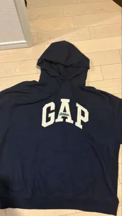 GAP ネイビー フード付きパーカー