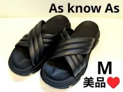 ★美品★As know As★厚底EVAクロスサンダル★サイズМ★のサムネイル