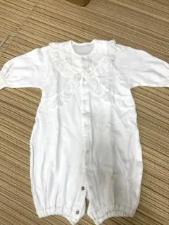 ホワイト レース付き ツーウェイ・ドレスオール