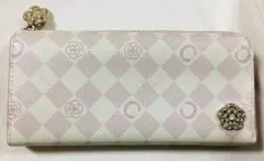 【匿名配送 】CLATHAS クレイサス チェック柄 長財布 ホワイトのサムネイル