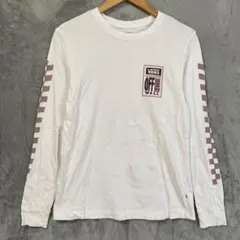 【L2476】vans ロンT サイズS ホワイト