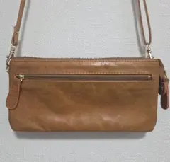 アンチフォルムデザイン 馬革お財布ショルダーバック