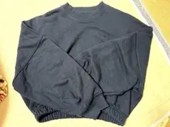 adidas クロップドスウェット ブラック A/S