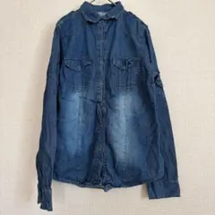 SALE中‼️美品 Denim Co. デニムシャツ 長袖【12】綿100% 古着