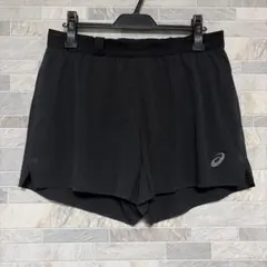 アシックス METARUN 5インチ ショーツ ハーフパンツ メンズ 黒 Lのサムネイル