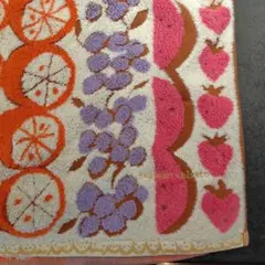 未使用　ツモリチサト　バスタオル　フルーツ柄　綿100　オレンジ