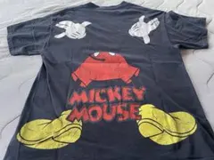 神サイズ 80s Disney ミッキーマウス Tシャツ USA製 黒 XL - メルカリ