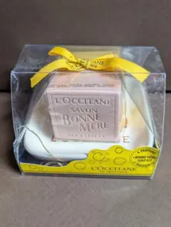 L'Occitane ボンメールソープ 100g 2個　ソープディッシュ付き