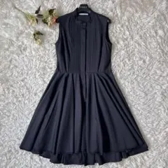 プリーツ ロングワンピース