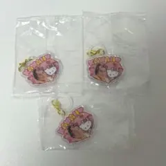 マツケンサンバ×ハローキティ ふらっとめじるしアクセサリー２　デザインA ×3