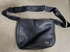 PORTER CISCO ショルダーバッグ ブラック 本革