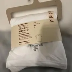 クルーネック半袖Tシャツ XL 白　無印良品