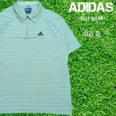 adidas アディダスゴルフ　半袖 ハーフジップポロシャツ ゴルフウェア　Ｍ