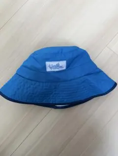 夏用　青い魚柄バケットハット