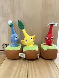 即購入歓迎！引っこ抜きぬいぐるみマスコット　ピクミン ぬいぐるみ 3体セット