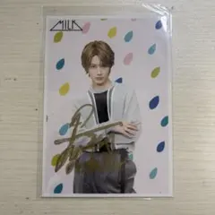 M!LK 山中柔太朗 直筆サイン入り生写真