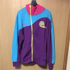 mitre ハイネックジップアップパーカー カラフル M 個性的 指出し 古着屋