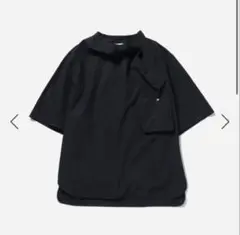 LEMAIRE S/S DRAPED SHIRT ブラック48のサムネイル