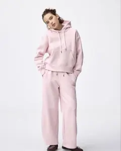 ZARA ピンク スウェット セットアップ - メルカリ