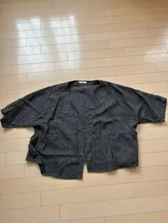 スタジオクリップノーカラー ジャケット半袖 チャコールのサムネイル