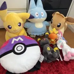 ポケモン　ぬいぐるみ　タグ付き　ピカチュウ　ゴンベ　ニンフィア イーブイ　他