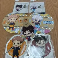 呪術廻戦inスイーツパラダイス　ヘアクリップ　コースター　ステッカーセット