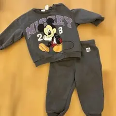 ディズニー　H&M 裏起毛　ジャージ　セットアップ