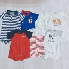 ❤️ミキハウス❤️ボディスーツ カバーオール　男の子　まとめ売り　7枚セット