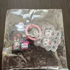 メゾピアノ Tシャツめじるしチャーム Bブラック×ピンク