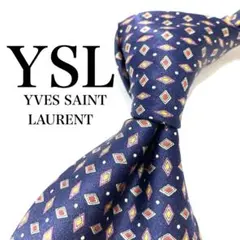 ✨極美品✨Yves Saint Laurent ネクタイ チェック ネイビー - メルカリ