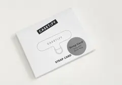 【新品】CASETiFY Strap Card Grey with Silver