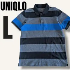 UNIQLO　男女兼用　ドライカノコポロシャツ　半袖　ボーダー