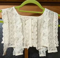 アイボリー レース つけ襟