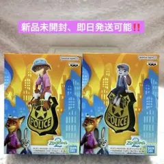 【新品未開封】ズートピア2 モニタートップフィギュア ジュディ＆ニック セット