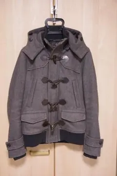 メンズビギ ダッフルコート ショート丈 グレーのサムネイル