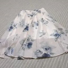 花柄フレアスカート 膝丈のサムネイル