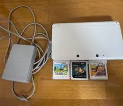ニンテンドー3DS ホワイト 本体 + ゲーム3本