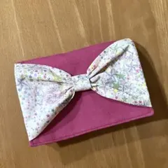 移動ポケット　ピンク×リバティ・アデラジャ