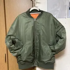 【完売品】ルーカ　デカロゴ　ビッグロゴ　肉厚　人気　防寒　L MA-1ジャケット