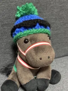 アイドルホース　ニット帽　パンサラッサ　ゴーグル付き　ハンドメイド