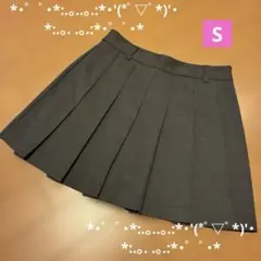 GUグレー プリーツスカート ミニ丈☆彡